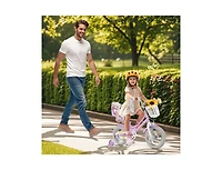 Akiudex Kids Bike with Basket and Doll Seat for Girls Ages 3 to 8
