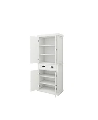 Casainc 71" Freestanding Kitchen Pantry Cabinet With 4 Doors, Drawer and Adjustable Shelves