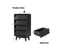 Casainc Storage Cabinet with Drawer Double Dresser Bevel Design