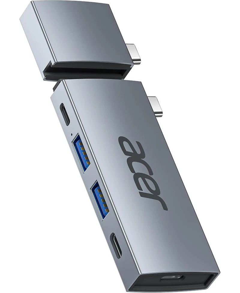 Acer Usb-c Hub for MacBook Pro/Air M1 M2 M3, 6-in-2 Detachable 4K60Hz Usb C to Hdmi Adapter