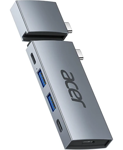 Acer Usb-c Hub for MacBook Pro/Air M1 M2 M3, 6-in-2 Detachable 4K60Hz Usb C to Hdmi Adapter