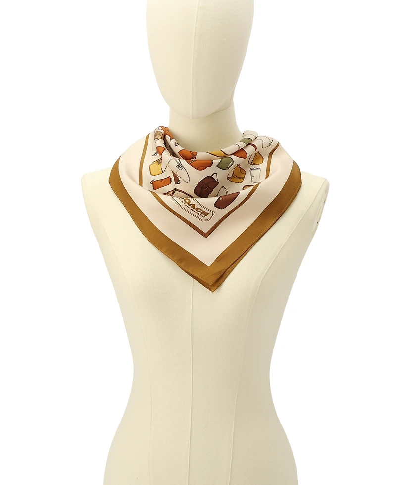 Coach Originals Printed Silk Square Scarf