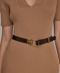 Donna Karan New York Women's Knit Short Sleeve Midi Dress