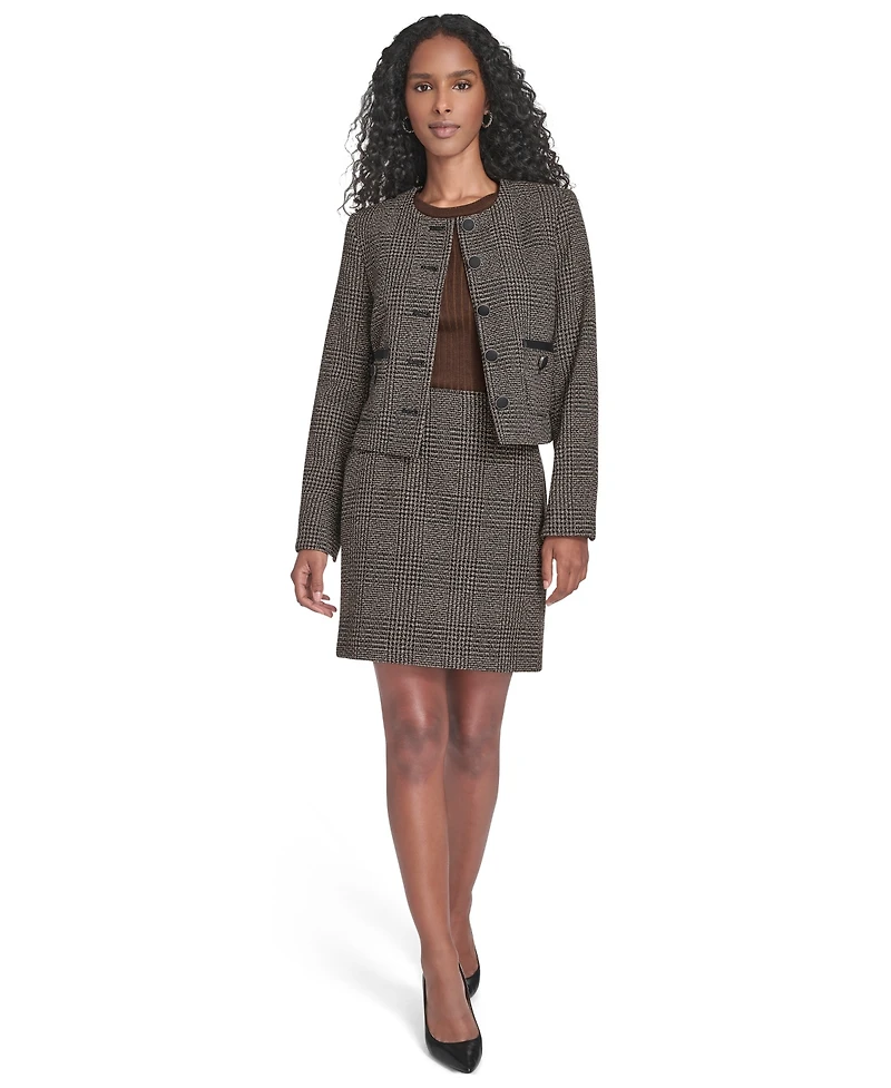 Calvin Klein Women's Novelty Button Front Jacket