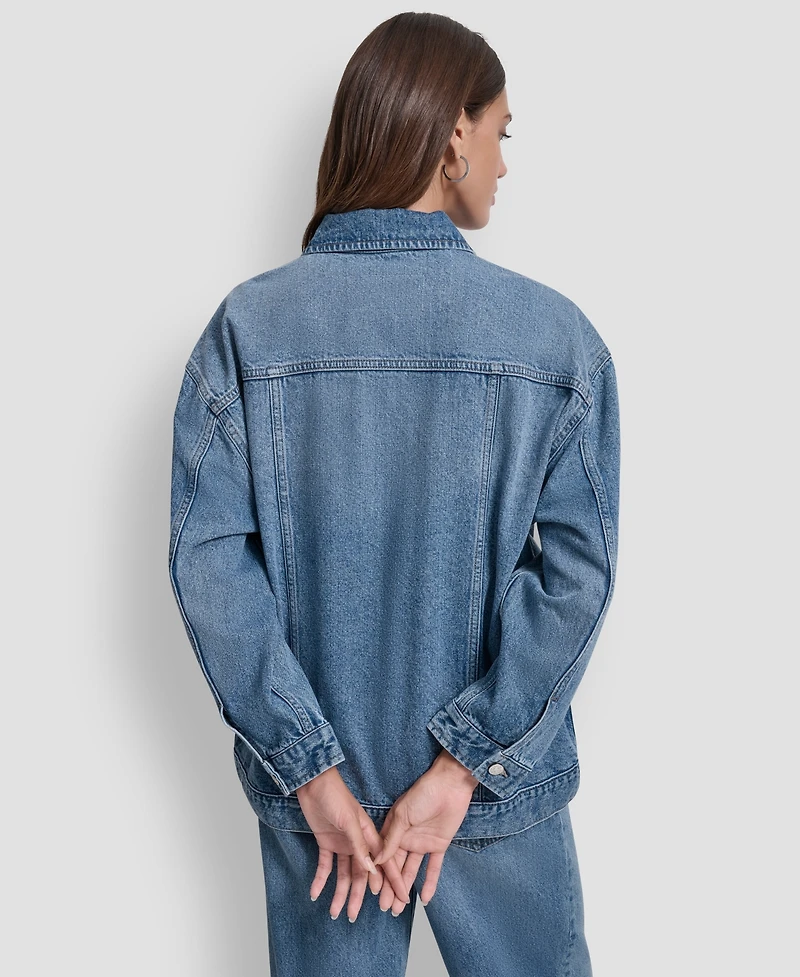 Dkny Jeans Women's Denim Trucker Jacket