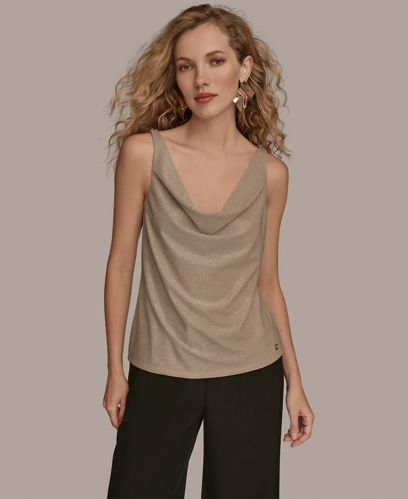Donna Karan New York Women's Twisted Shoulder Tank Top