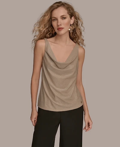 Donna Karan New York Women's Twisted Shoulder Tank Top