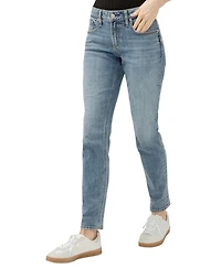 Silver Jeans Co. Women's Boyfriend Mid Rise Slim Leg