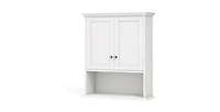 Wall-Mounted Bathroom Medicine Cabinet with Open Storage Shelf for Easy Access