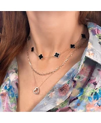 The Lovery Sparkle Cut Link Chain Necklace 14K Gold