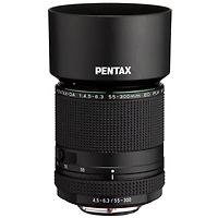 Pentax K-3 Mark Iii Aps-c-Format Dslr Camera, Black With Hd Da 55-300mm f/4.5-6.3 Ed Plm Wr Re Telephoto Zoom Lens with Pentax D-BG8 Battery Grip Blac
