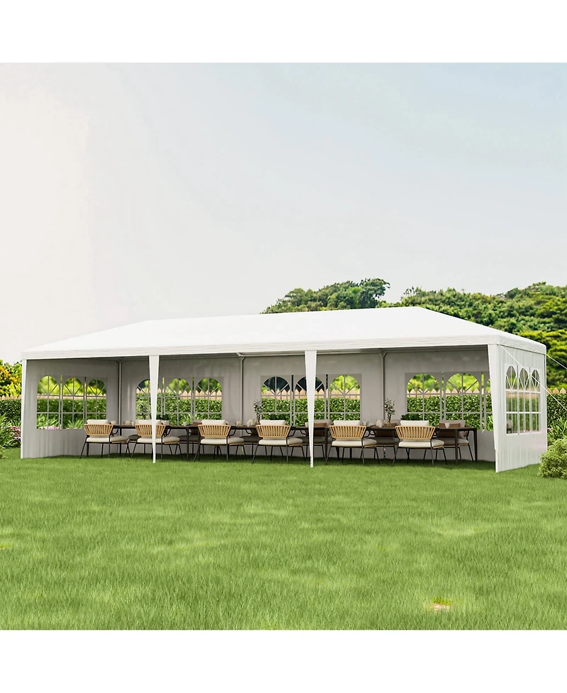Costway 10'x30' Outdoor Party Wedding Tent Canopy Heavy duty Gazebo