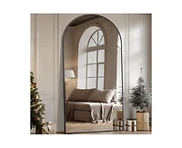 Antok Full Length Mirror, 78"x38" Floor Mirror, Arch Floor Standing Mirror Freestanding Arch Full Body with Stand for Bedroom