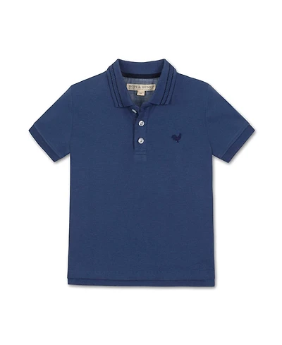 Hope & Henry Little and Big Boys' Organic Short Sleeve Knit Pique Polo Shirt