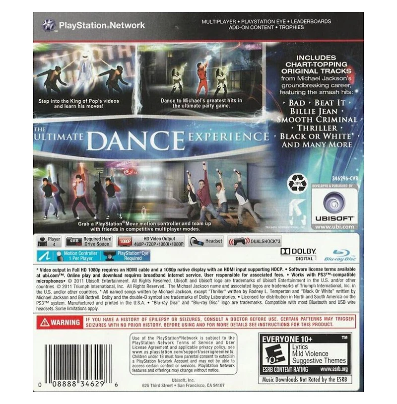 Ubisoft Michael Jackson: The Experience (PlayStation Move)