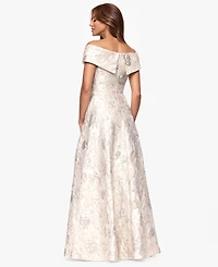 Xscape Women's Short Sleeve Maxi Dress
