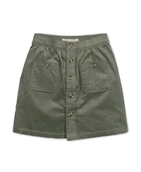 Hope & Henry Toddler Girls Organic Corduroy Button Front Skirt
