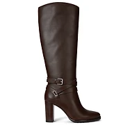 Lauren Ralph Women's Collins Stacked Heel Tall Boots