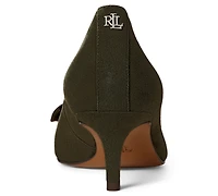 Lauren Ralph Women's Adrienne Suede Bow Pumps
