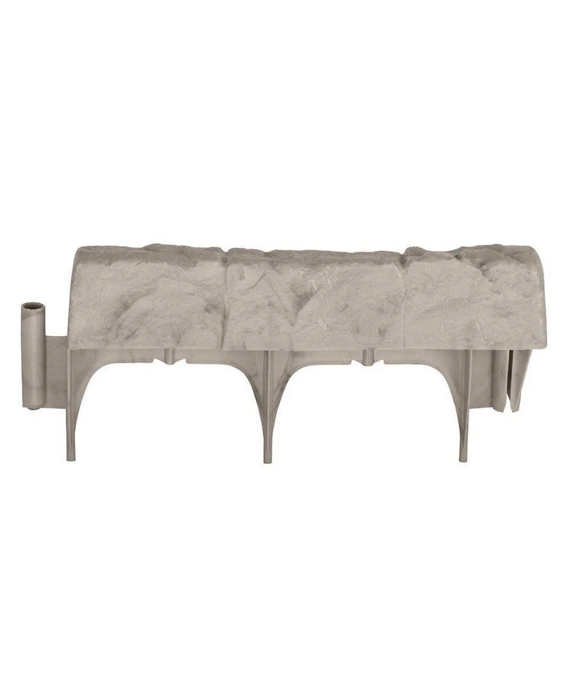 Suncast 10 Piece 12" Landscape Design Border Decorative Natural Stone Edging