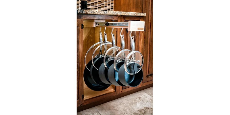 Rev-a-Shelf Pullout Organizer Hooks w/ Ball-bearing Slide System, Gld-W22-sc-7