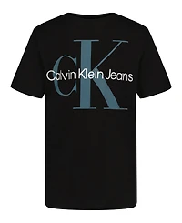 Calvin Klein Big Boys Monogram Logo Short Sleeve T-Shirt