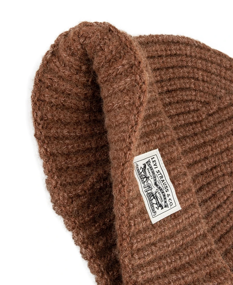 Levi's Men's Heathered Rib Knit Fashion Beanie