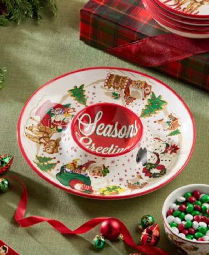 Certified International Santas Retro Christmas Dinnerware Collection