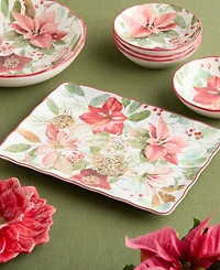 Certified International Winter Blooms Rectangular Platter