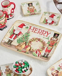 Certified International Nutcracker Parade Rectangular Platter