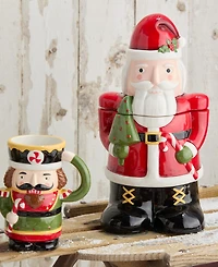 Certified International Nutcracker Parade 3-d Santa Cookie Jar