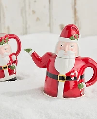 Certified International Nutcracker Parade 3-d Santa Teapot