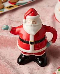 Certified International Christmas Whimsy Santa 3-d Teapot