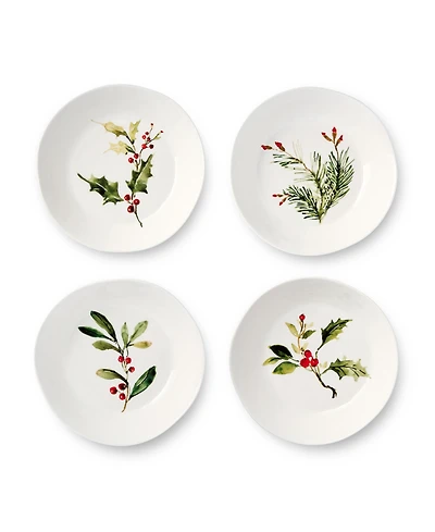 Certified International Holly Vines Dinner Bowls, Set of 4