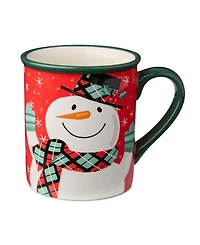 Certified International Christmas Whimsy Snowman Mugs, Set of 4