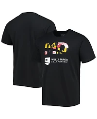 Levelwear Men's Black 2022 Wells Fargo Championship Maryland Flag T-Shirt