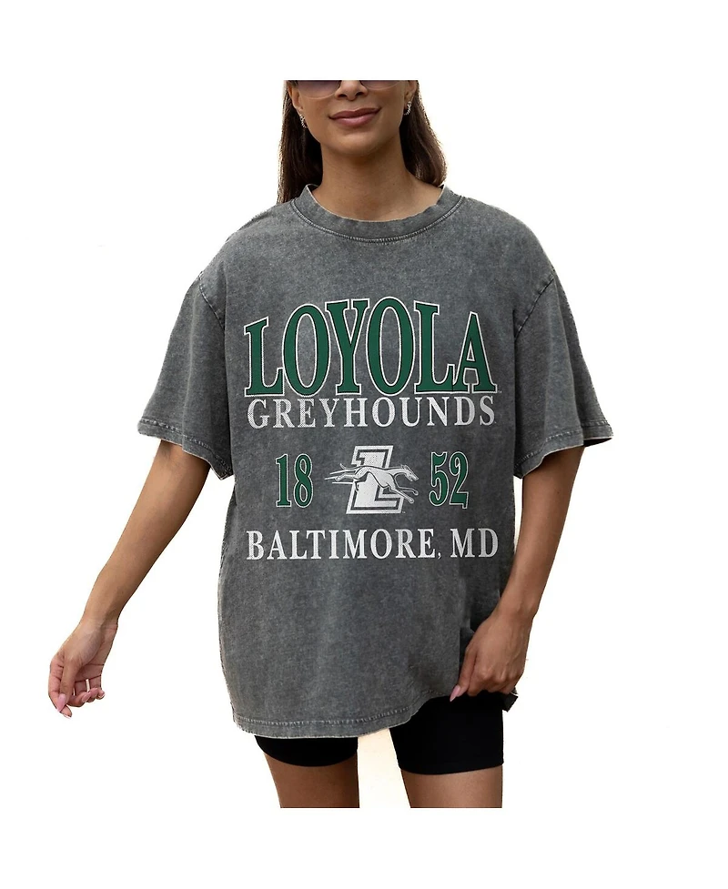 Gameday Couture Women's Grey Loyola Greyhounds Oversized Snow Wash T-Shirt