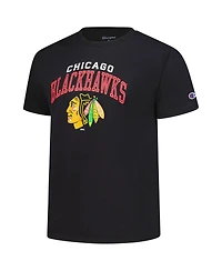 Champion Men's Black Chicago Blackhawks Primary Logo T-Shirt