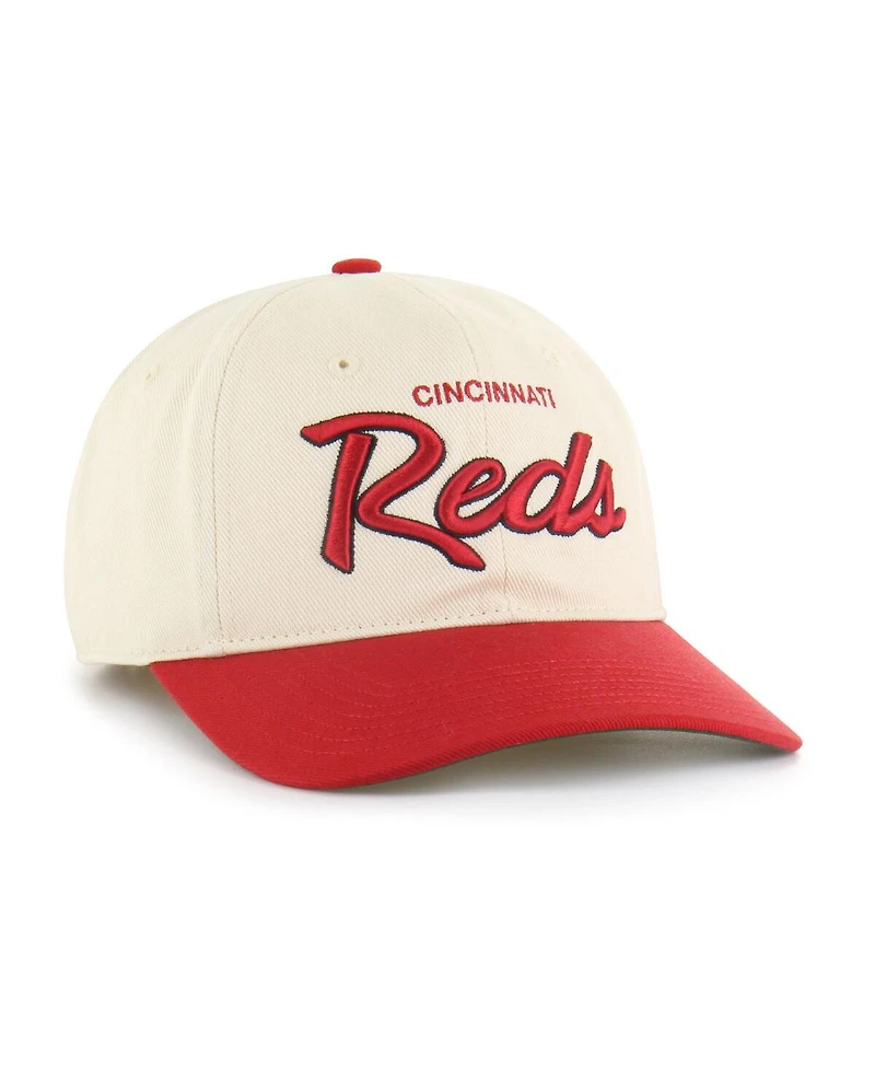 '47 Brand Men's Natural Cincinnati Reds Crosstown Franchise Fitted Hat