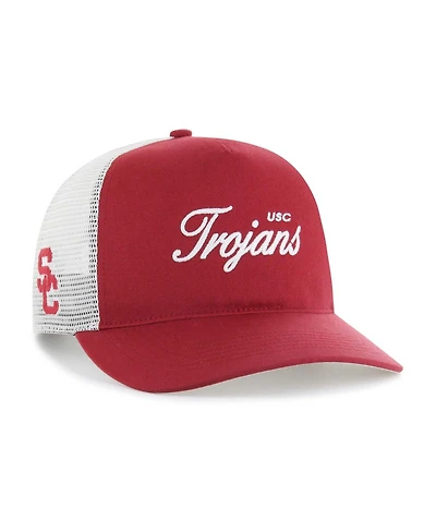 '47 Brand Men's and Women's Cardinal Usc Trojans Contemporary Basics Foundation Trucker Hitch Adjustable Hat