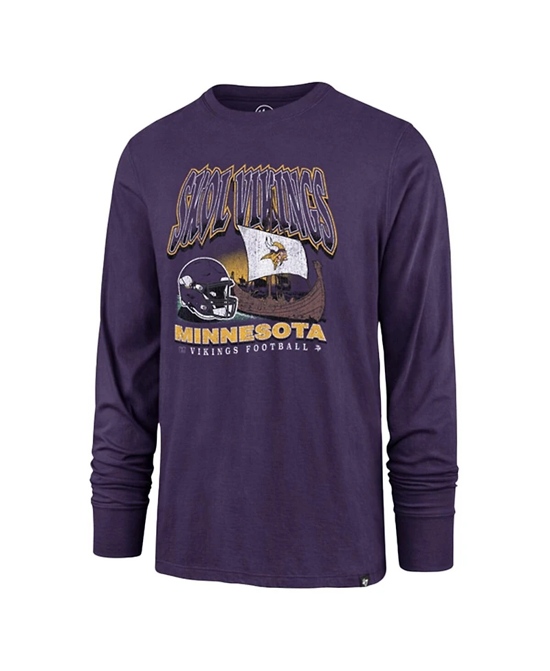 '47 Brand Men's Purple Minnesota Vikings Regional Super Rival Long Sleeve T-Shirt