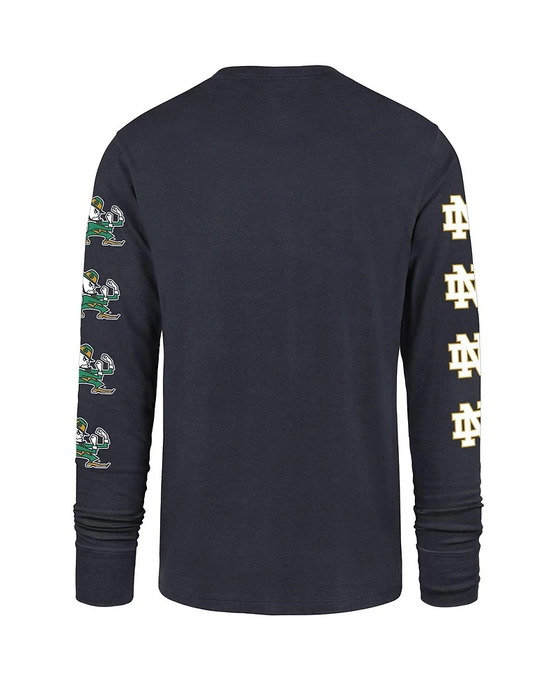 '47 Brand Men's Navy Notre Dame Fighting Irish Go Big Long Sleeve T-Shirt