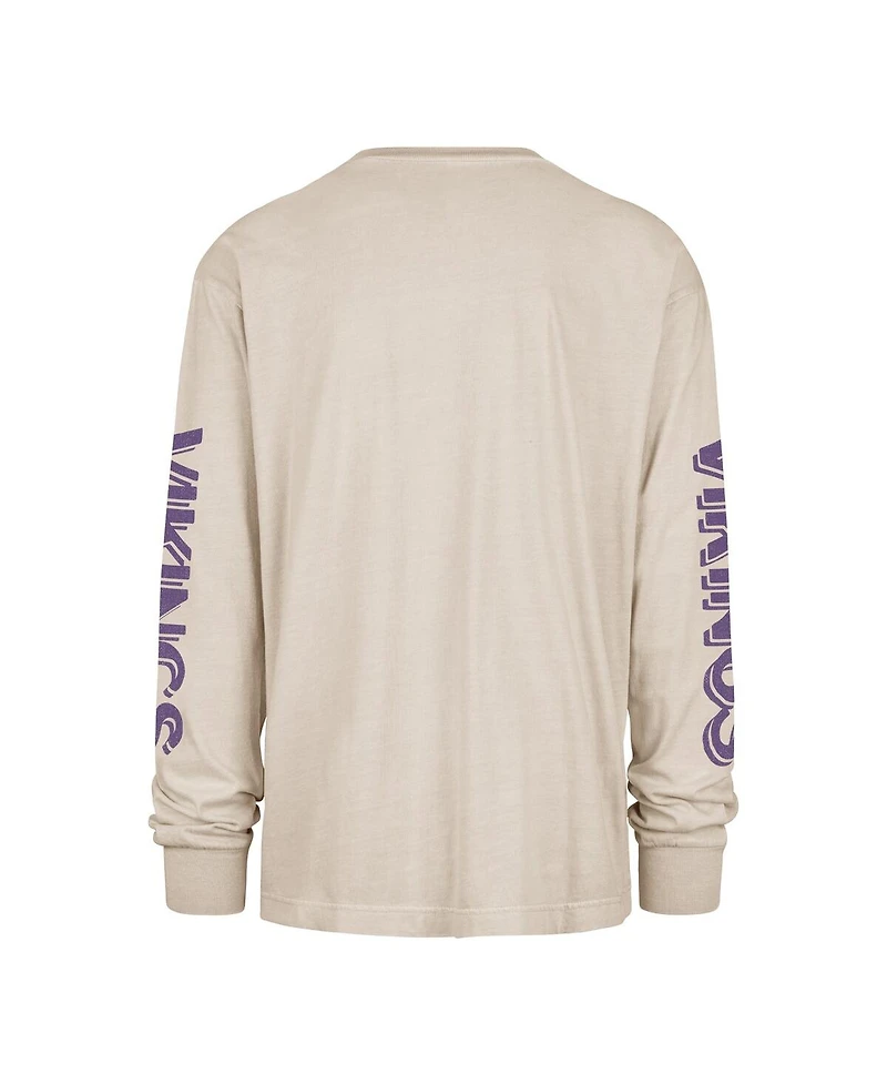 '47 Brand Men's Tan Minnesota Vikings Cairn Ravine Foundation Long Sleeve T-Shirt