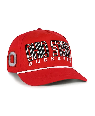 '47 Brand Big Boys and Girls Scarlet Ohio State Buckeyes Byline Hitch Adjustable Hat