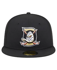 New Era Men's Black Anaheim Ducks Deceptor 59FIFTY Fitted Hat