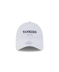 New Era Women's White New York Yankees Team Fan 9TWENTY Adjustable Hat