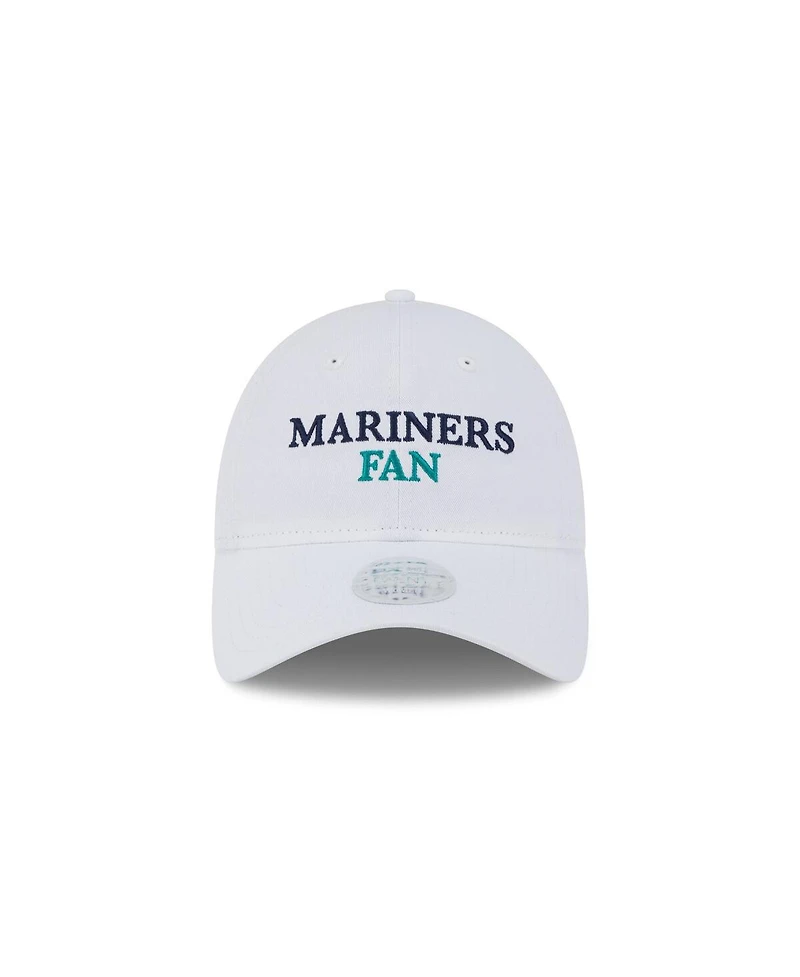 New Era Women's White Seattle Mariners Team Fan 9TWENTY Adjustable Hat