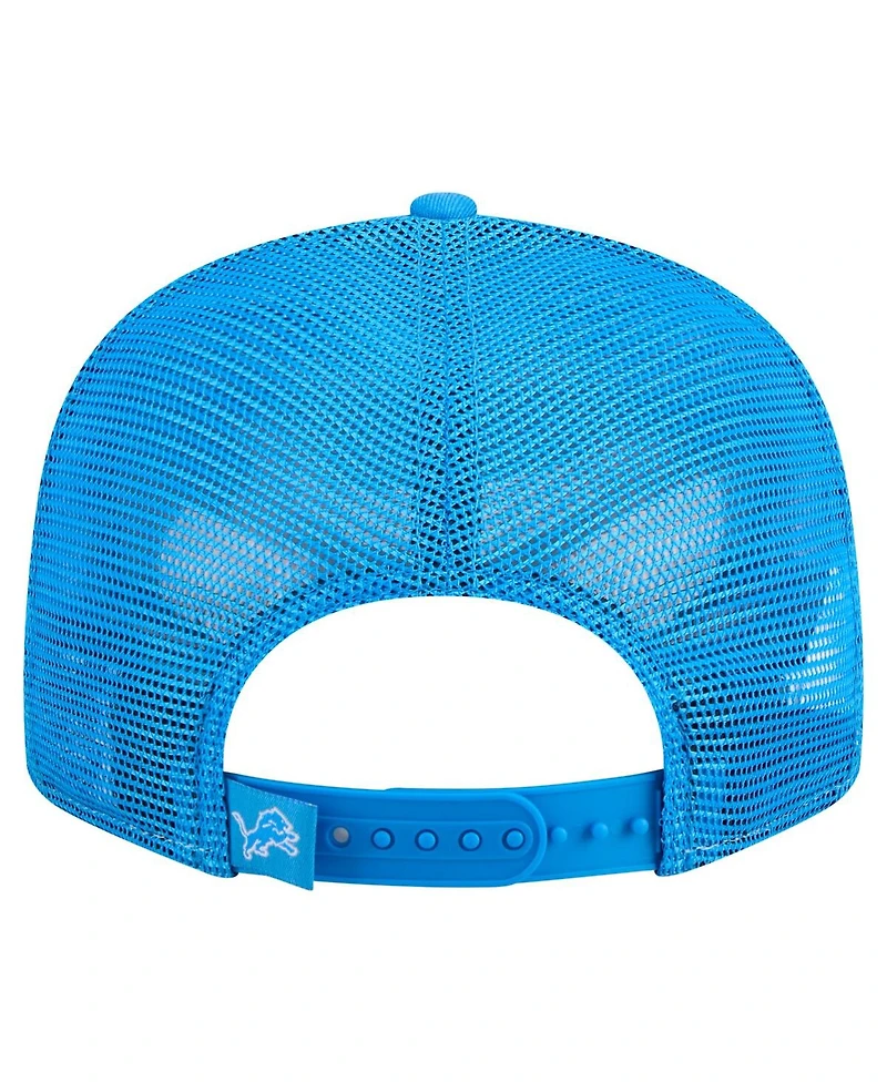 New Era Men's Gray/Blue Detroit Lions Outdoor Split Panel 9FIFTY Snapback Hat