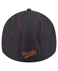 New Era Men's Black Baltimore Orioles Night 39THIRTY Flex Hat