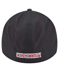 New Era Men's Black Cincinnati Reds Night 39THIRTY Flex Hat